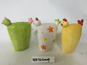 Hucha de cerámica con forma de gallo, caja de ahorro, pintado a mano - Product Image 3