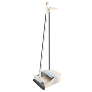 Ensemble balai et pelle pliables en plastique avec manche en acier inoxydable, nettoyeur de sol multifonctionnel pour usage domestique - Product Image 5