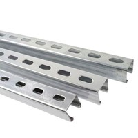 Support de montage de panneaux solaires OEM d'usine, profilé en U galvanisé à chaud, structure de support photovoltaïque au sol personnalisée