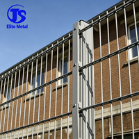 Gegalvaniseerd stalen spijlenhek met anti-klimbeveiliging, modern, weinig onderhoud, huiselijke beveiliging, lage kosten
