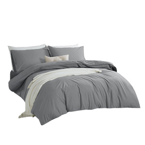 <strong>Japanese</strong> Style 100% Washed Cotton 4-Piece Bedding Set, Solid Color &amp; Minimalist, Ins Style, Skin-Friendly - Product Image 4