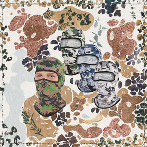 JX ไหมพรมขี่จักรยานลายพรางโพลีเอสเตอร์ใส่ได้ทั้งชายและหญิง100% หน้ากากแบบมีรูสำหรับกีฬาตกปลาและปาร์ตี้ฤดูร้อน - Product Image 3