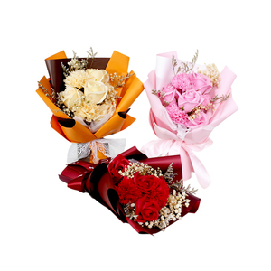 Wholesale Mother's Day Flower Gift Birthdays Valentine's Day Artificial Scented Soap Rose Flower Bouquets - Product Image 1