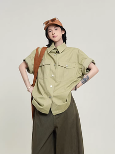 <span class=keywords><strong>เด</strong></span><span class=keywords><strong>รส</strong></span>ยาวทรงหลวมสไตล์เกาหลีสำหรับฤดูร้อน ดีไซน์หรูหรา พร้อมปกเสื้อพับได้ ชุดเดรสทำงาน<span class=keywords><strong>แขน</strong></span><span class=keywords><strong>สั้น</strong></span> - Product Image 5