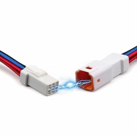 Konektor JST untuk Mobil Tahan Air 2/3/4/6/8 Pin Kabel Tembaga Berinsulasi PVC
