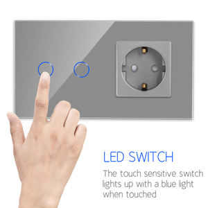 Bingoelec dispositivo elettrico domestico interruttori della luce per montaggio a parete a doppio tocco presa schuko 16A <span class=keywords><strong>prese</strong></span> di corrente <span class=keywords><strong>turchia</strong></span> - Product Image 6