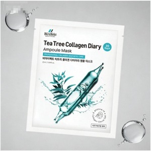 Mascarilla Facial Coreana de Hidrogel con Árbol de Té y Colágeno, Calmante para el Acné, Cuidado de los Poros, Suavizante, Iluminadora, con Niacinamida - Product Image 1