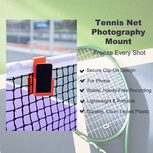 Support de téléphone professionnel pour filet de <span class=keywords><strong>tennis</strong></span>, imprimé en 3D ou en ABS, avec support de caméra double vue pour l'enregistrement de matchs en terrain et l'analyse d'entraînement - Product Image 4