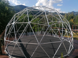 Tente géodésique en aluminium haute résistance avec structure en PVC, anti-UV, construction durable, pour hôtels et complexes hôteliers - Product Image 5