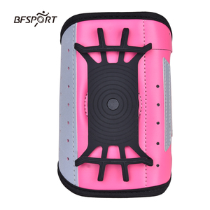 Soporte de teléfono de pulsera giratorio de silicona de cuero PU para hombres y mujeres Moda para correr deportivo Compatible con iPhone 12/13/14/15 Pro - Product Image 4