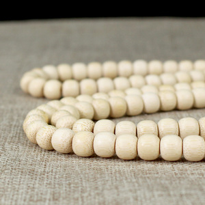 Pulsera de Bambú con 108 Cuentas en Forma de Barril, Color Natural, para Hombre y Mujer - Product Image 1