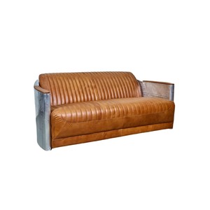 Fauteuil en cuir de style industriel, chaise de pilote, revêtement de qualité supérieure, assise confortable et design élégant pour le bureau et la maison - Product Image 1