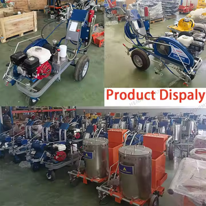 Fábrica Mano Push Line Striping Equipo Road Marking Aplicador Pintura Spray Line Marker para la venta - Product Image 5