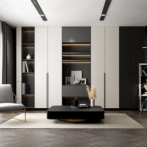 خزانة حامل تلفزيون من أوبوليا 2023، تصميم خشبي للفلل، أثاث غرفة معيشة فاخر جديد ومخصص بتصميم عصري حديث - Product Image 3