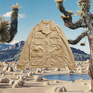 Chaqueta Bomber Vintage Casual para Hombre, Otoño, Corte Holgado, 100% Algodón, Ecológica, Resistente al Viento, Transpirable, con un Solo Botón, Gruesa - Product Image 3