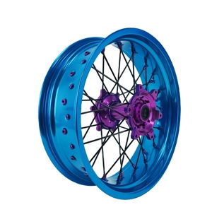 Juego de Ruedas <span class=keywords><strong>Supermotard</strong></span> para Motocross, Compatible con <span class=keywords><strong>KTM</strong></span> EXC SXF 2003-2024, 17-3.5/5.0, para Motocicleta Todoterreno - Product Image 6