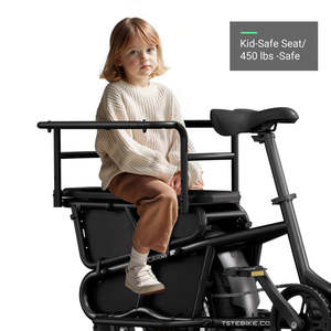 Vélo cargo électrique à gros pneus, haute puissance 750W, 48V, 15Ah, charge maximale 204kg, cadre métallique, pour les voyages en famille, les activités de plein air et les livraisons lourdes - Product Image 4