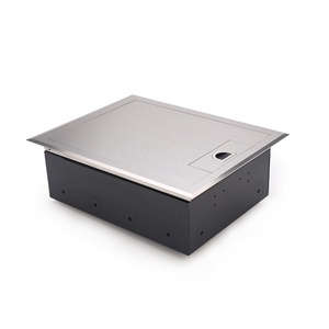Sistema Modular de Cajas de Suelo de Acero Inoxidable con Módulos Intercambiables de Alimentación y Datos para Pisos Elevados - Product Image 2
