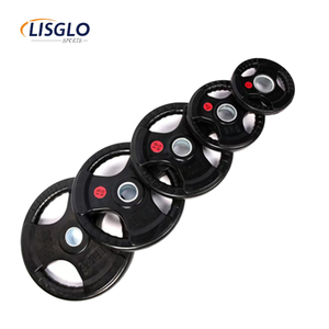 Lisglosports Fabricante de Discos de Pesas para Gimnasio, Discos de Hierro Fundido de 10 kg y 20 kg, Discos de Goma <span class=keywords><strong>con</strong></span> Tres Orificios para <span class=keywords><strong>Barra</strong></span>, en Venta - Product Image 1