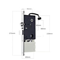Cerradura electrónica inteligente para Hotel, pieza de cerradura mecánica con muesca, ET600RF