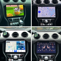 STWEI pour Ford Mustang 2015-2020 Autoradio Lecteur Multimédia Vidéo Android 15 4G WIFI GPS Navigation Carplay Android Auto