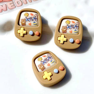 100 unids/bolsa amarillo rosa púrpura verde marrón máquina de juego dijes de resina para Slime funda móvil llavero DIY decoración artesanal - Product Image 5