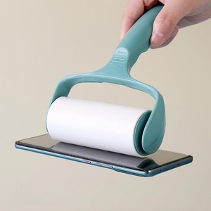 Alat Pembersih Bulu Hewan Peliharaan dengan Rol Kertas Perekat Lepas Pasang, Sikat Silikon Penghapus Debu untuk Pakaian dan Furnitur Hewan Peliharaan - Product Image 2