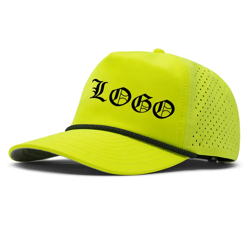 HN10 Unisex 5 Panel Custom Structured Golf Blank Trucker Dry Fit Perforated Sport Cap Melin Coronado Brick Hydro Waterproof Hats