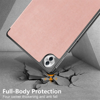Étui de protection multi-angles à trois volets pour Honor Pad 10 12,1 pouces 2025, coque arrière antichoc en PC rigide pour tablette
