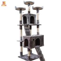 Árbol para Gatos de Diseño Moderno con Torre de Escalada y Gimnasio de Peluche