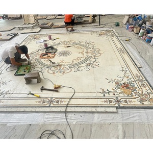 Đá Cẩm Thạch nhà máy chất lượng cao đá bằng tia nước đá cẩm thạch mô hình gạch bằng tia nước đá cẩm thạch Inlay sàn gạch dự án - Product Image 2