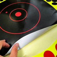 Cibles de tir Color-Impact Splatter 12"x18" (10 pièces) – Silhouettes humaines, plusieurs points de visée, autocollantes