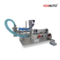 Machine de remplissage liquide de parfum de jus de tête du dessus de Table semi-automatique à petite échelle 1 50-500 ML pour la petite entreprise 2024