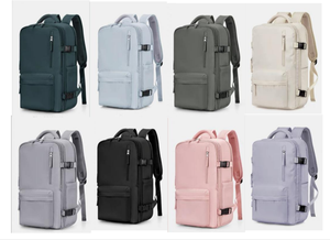 Sac à dos de voyage Oxford de haute qualité, style valise, ouverture et fermeture à 180 degrés, sac de voyage avec port USB - Product Image 4