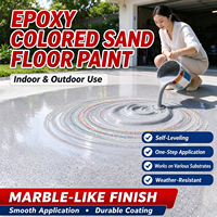 Revêtement Décoratif Lisse et Sans Joint en Sable de Quartz Coloré Époxy, Peinture pour Béton Intérieur/Extérieur