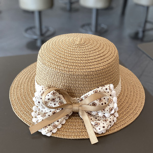 <span class=keywords><strong>Chapeau</strong></span> de paille pour bébé en gros, haute qualité, personnalisé, pour l'extérieur, ensemble <span class=keywords><strong>chapeau</strong></span> et sac d'été pour enfants, <span class=keywords><strong>chapeau</strong></span> de paille de soleil à grandes oreilles pour fille d'honneur - Product Image 3