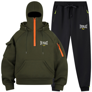 Ensemble de survêtement sportif 2 pièces pour homme, respirant, imprimé <span class=keywords><strong>EVERLAST</strong></span>, en maille, pour le jogging et le sport, collection Automne Hiver 2025 - Product Image 2