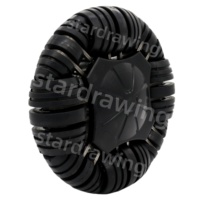 Roue directionnelle de robot omni SS 254mm pour fauteuil roulant motorisé