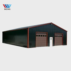 Werks unterstützung Fertige Stahl konstruktion tragbare Metall carport garagen doble Gebäude Auto garage Design