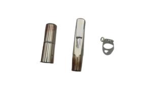 Boquilla para Saxofón Tenor de Metal Chapado en Oro/Plata Eastern Music con Tapa y Abrazadera - Product Image 6