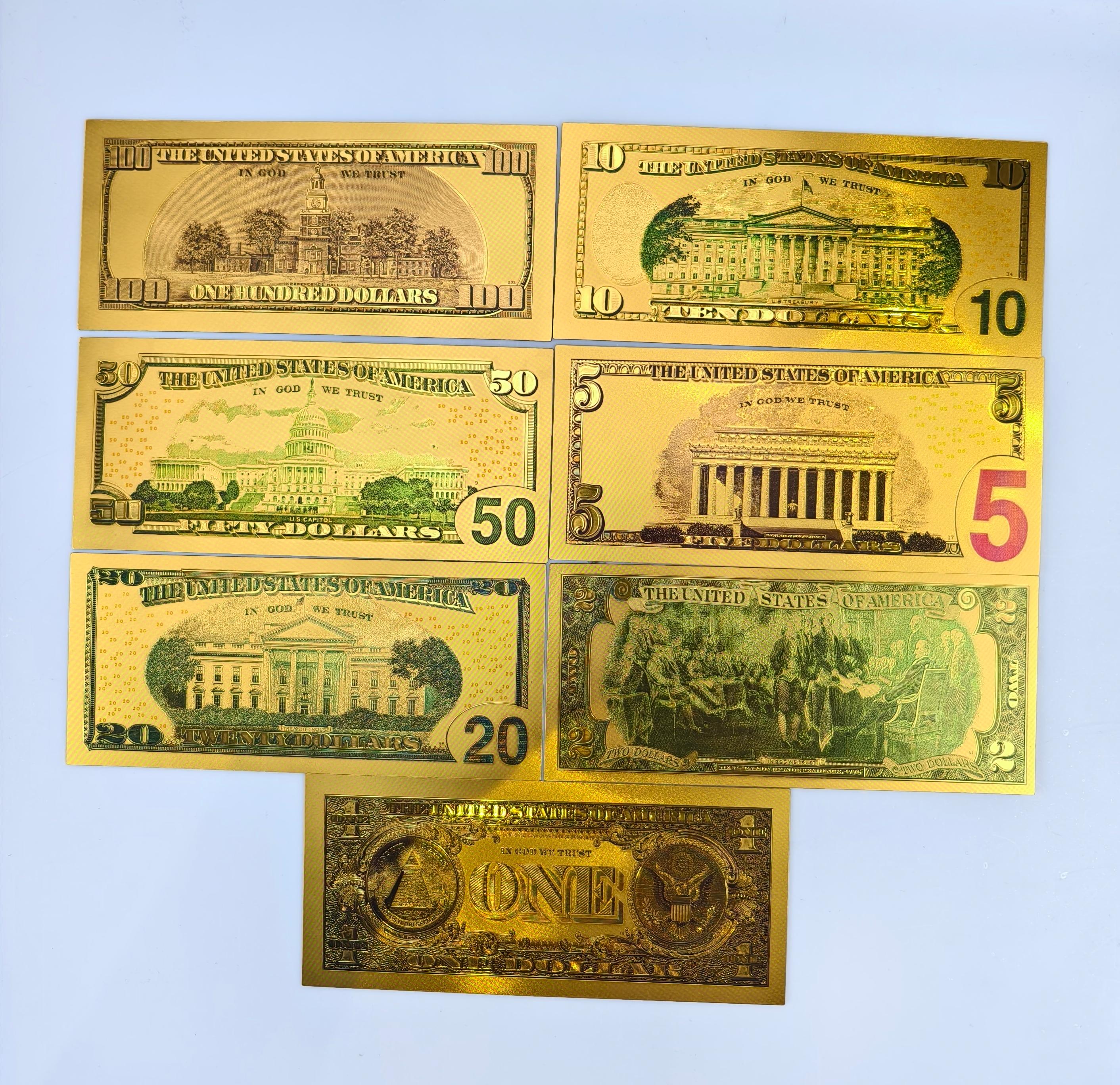 Gold Bank Notes - Elegant Currency for Display & Collection