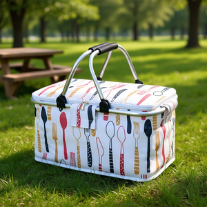 Oxford Thermal Cooler <b>Bag</b> 20L Insulated Waterproof Foldable Picnic Lunch Tote Outdoor Camping <b>Food</b> <b>Storage</b> <b>Bag</b> - Product Image 2