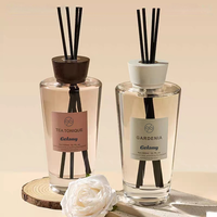 Offre Spéciale vide diffuseur bouteilles luxe minimaliste rond roseau verre diffuseur bouteille clair 500ML maison diffuseurs bouteille