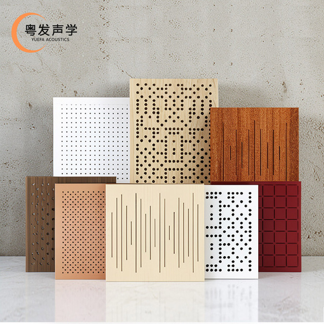 Modern Perforated MDF Acoustic Wall Ceiling Panels Fireproof Eco-Friendly Waterproof School Bedroom Apartment Warehouse Hall