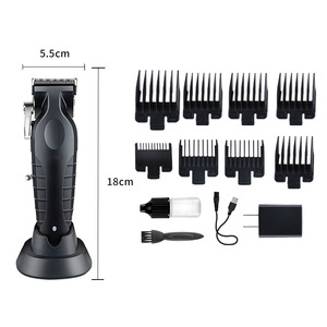 Pour <span class=keywords><strong>Kemei</strong></span> <span class=keywords><strong>KM</strong></span>-<span class=keywords><strong>2296</strong></span> cheveux rechargeables électriques pour tondeuse barbier lames réglables en acier inoxydable - Product Image 2