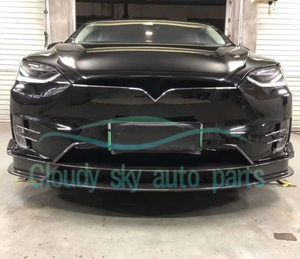 Spoiler avant en fibre de carbone FT pour <span class=keywords><strong>Tesla</strong></span> Model <span class=keywords><strong>X</strong></span> 75D <span class=keywords><strong>90D</strong></span> P100D 2016-2018 - Product Image 5