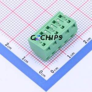 JL102-38105G01 Screw Terminal Block Through hole Component (THT),P=3.81mm Connector 1x5P 3.81mm Green Through Hole - Product Image 2