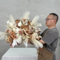Luxus Hochzeit Rose Ball Mittelstücke für Hochzeits tisch Anpassen Künstliche Blumen kugel Seiden blumen Großhandel Blumen kugeln