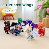 Figura de Acción de Dragón Sin Dientes Impresa en 3D, Simulación de Dinosaurio, Material Ecológico, Articulaciones Móviles, Animales de PLA