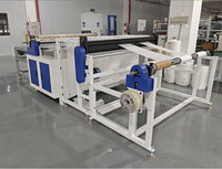 Machine de découpe transversale de feuilles de 1200 mm, contrôlée par PLC, 4000 W, pour film PE, papier kraft non tissé, papier graphite